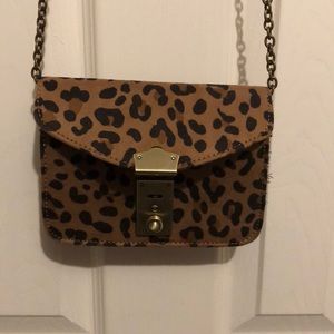 Leopard print small crossbody